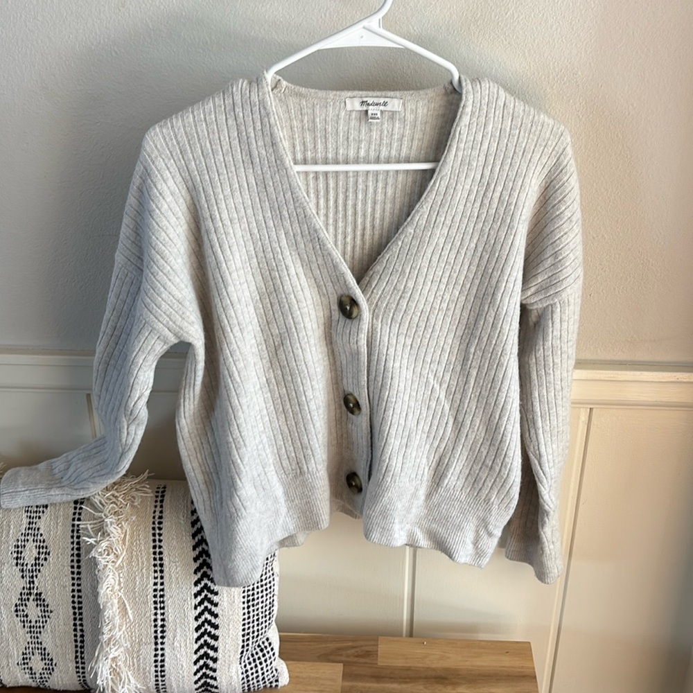 Madewell Cameron‎ Ribbed Cardigan Softest Yarn - Picture 2 of 5